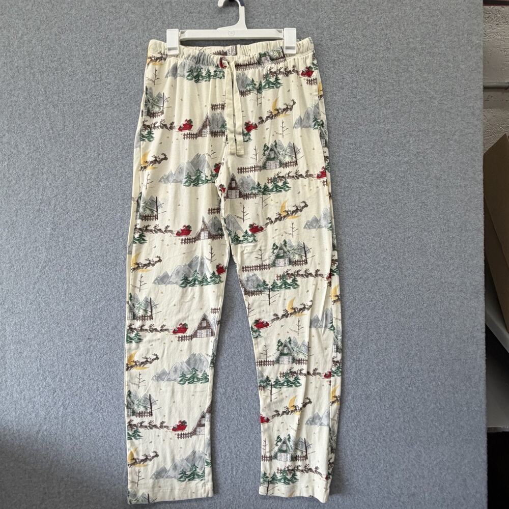 Burts Bees Flannel Winter Country Christmas Family Pajama Pants Mens Size Medium